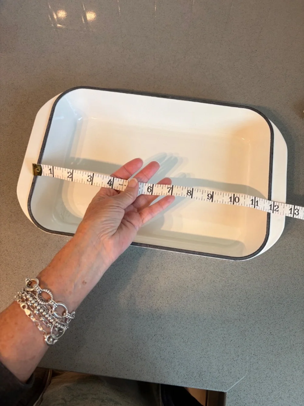 Le Creuset 12x8 heavy enameled cast iron baking dish